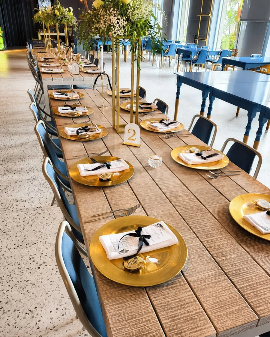 Mesa decorada para evento
